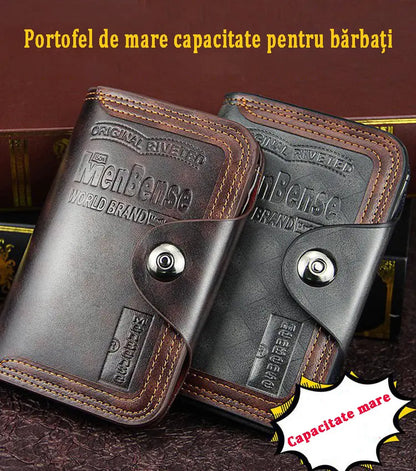 【Cumpără 1 primești 1 gratis】Bărbați din piele portofel de mare capacitate