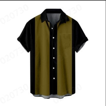 S-6XL 2024 Cămașă pentru bărbați cu model imprimat 3d street casual mânecă scurtă pentru bărbați