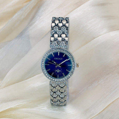 One Piece Dropshipping Cross-Border Hot Sale Live Broadcast Diamond Women's Watch Temperament Special Interest Light Luxury Quartz Watch Female Factory Wholesale