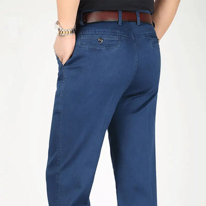 【50%OFF】2024 noi blugi elastici cu talie înaltă pentru bărbați de dimensiuni mari