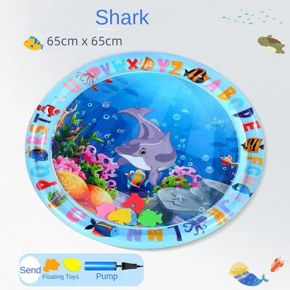 Pet Large Inflatable Water Injection Bed Ice Pad Cat Summer Cooling Breathable Heat Dissipation Scratch-Resistant Anti-Bite Cartoon Little Fish