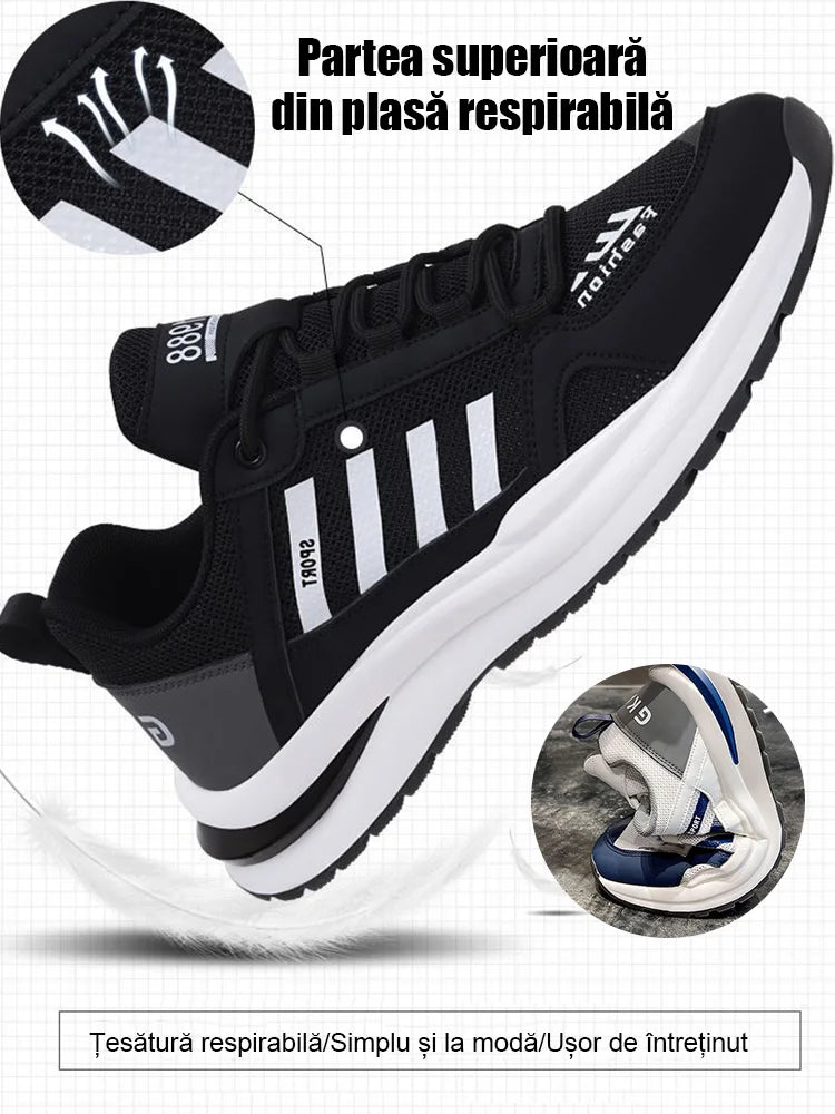 Pantofi de bărbați cu ochiuri respirabile din plasă pentru bărbați Aggan Casual