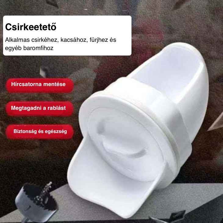 15 etető + lyuknyitó Automatikus csirke kacsa- és libaetető