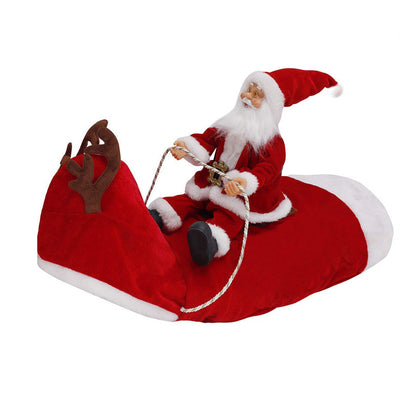 Pet Dog Christmas Costume Santa Claus a Hacking Outfit Christmas Pet Clothes Riding Deer Outfit Pet Christmas Product