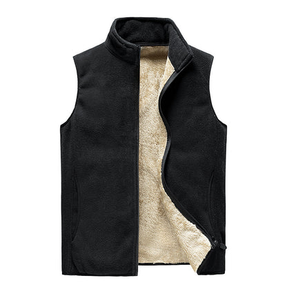 【M-8XL】Vesta bărbătească nouă de toamnă și iarnă, plus cașmir casual, vestă caldă, plus mărime