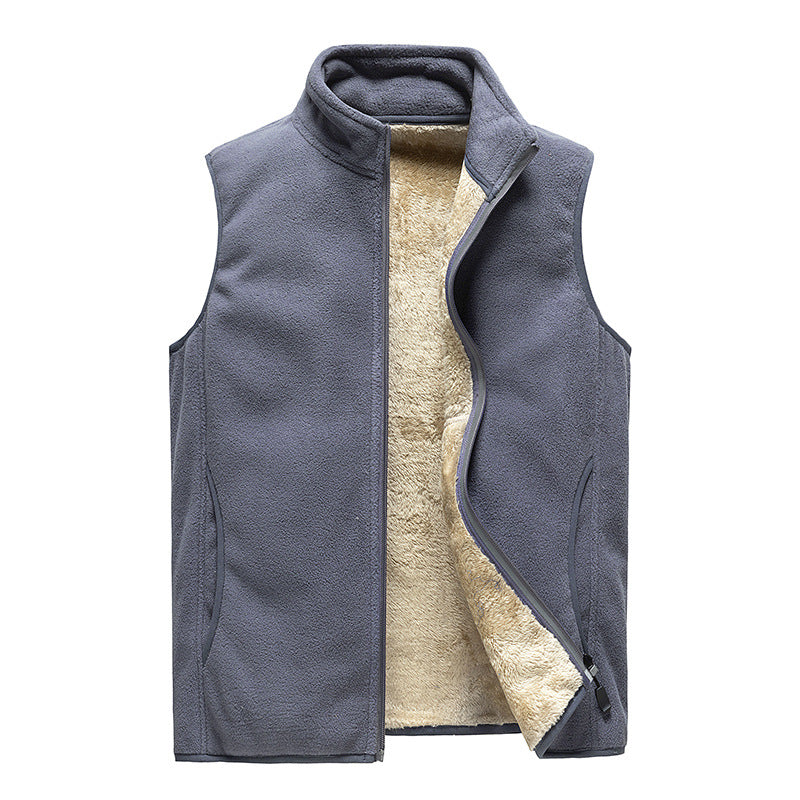 【M-8XL】Vesta bărbătească nouă de toamnă și iarnă, plus cașmir casual, vestă caldă, plus mărime