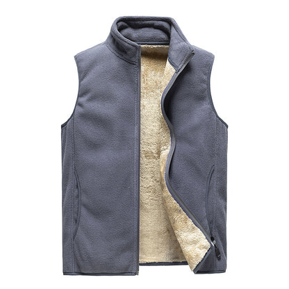 【M-8XL】Vesta bărbătească nouă de toamnă și iarnă, plus cașmir casual, vestă caldă, plus mărime