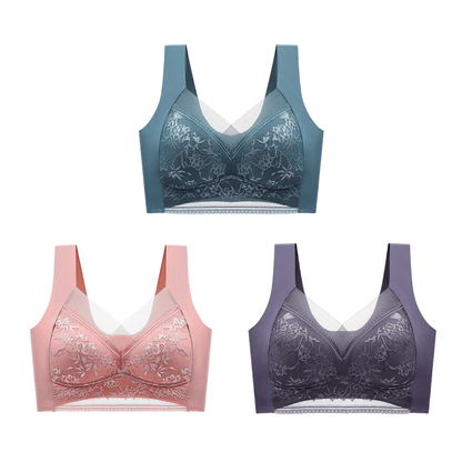 Sutien cu dantelă fără fir Push Up