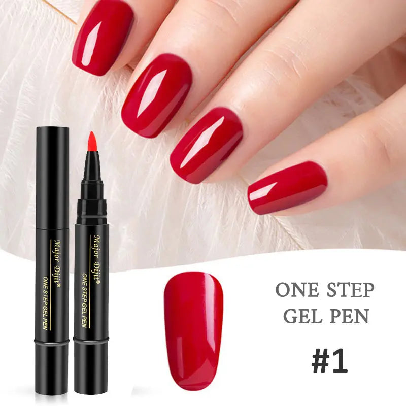【4 piese 129 Lei】Pen oja cu gel pentru unghii 3 în 1 într-un pas