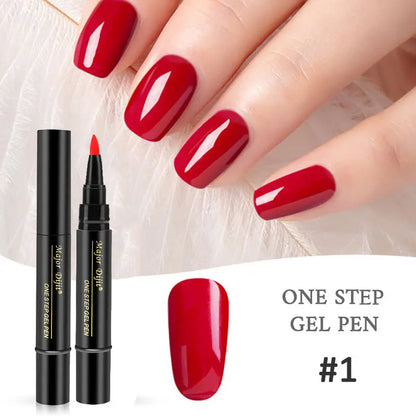【4 piese 129 Lei】Pen oja cu gel pentru unghii 3 în 1 într-un pas