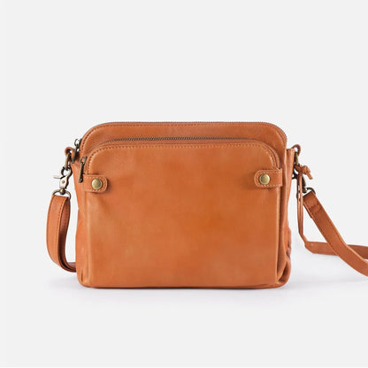 Geantă crossbody triplă din piele