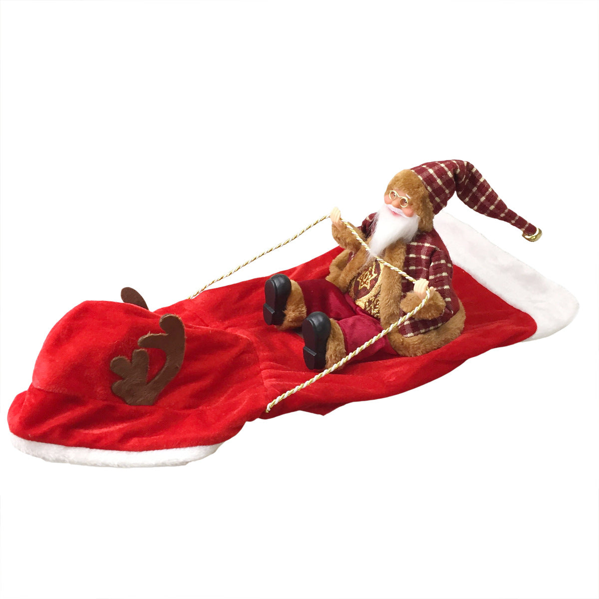 Pet Dog Christmas Costume Santa Claus a Hacking Outfit Christmas Pet Clothes Riding Deer Outfit Pet Christmas Product