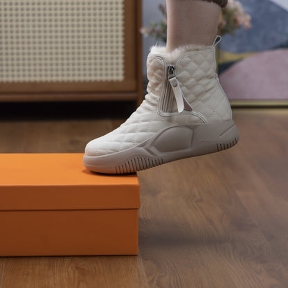 【60% reducere ultima zi】【35-40】Cizme de zapada calduroase cu talpa groasa pentru femei