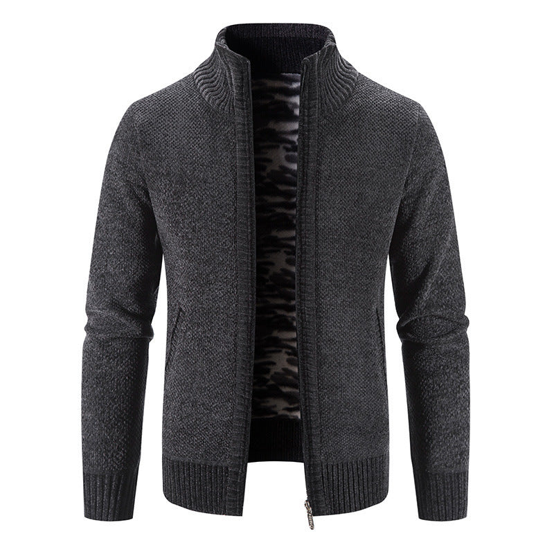 [M-3XL] 2023 nou pulover tricotat pentru bărbați plus jachetă cardigan caldă îngroșată de catifea