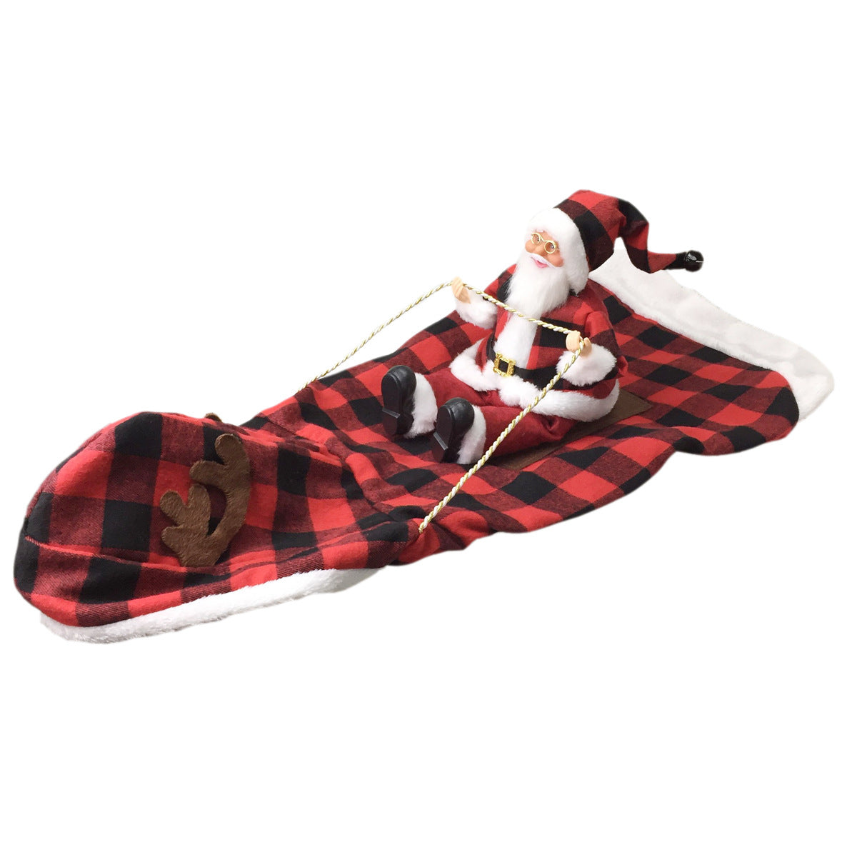 Pet Dog Christmas Costume Santa Claus a Hacking Outfit Christmas Pet Clothes Riding Deer Outfit Pet Christmas Product