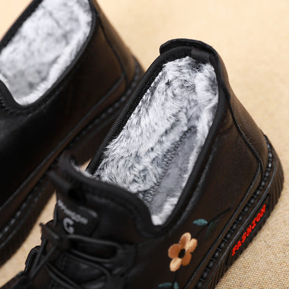 Pantofi ortopedici calduri antiderapante din bumbac cașmir