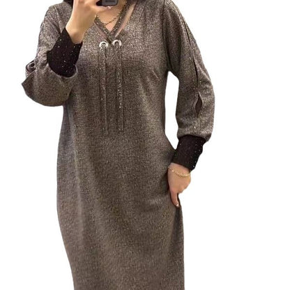 🔥【S-3XL】2024 Noua rochie de dama tricotata de toamna si iarna