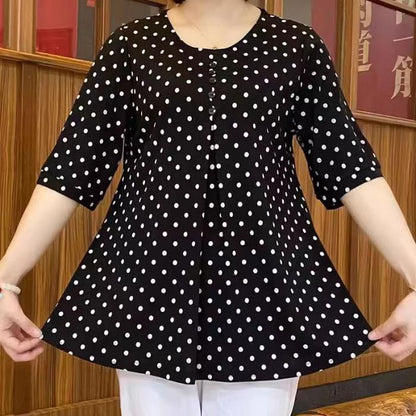 🌟【L-5XL】Top lung elegant, la modă plus mărime