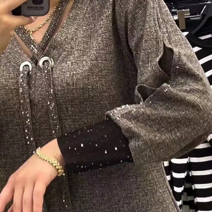 🔥【S-3XL】2024 Noua rochie de dama tricotata de toamna si iarna