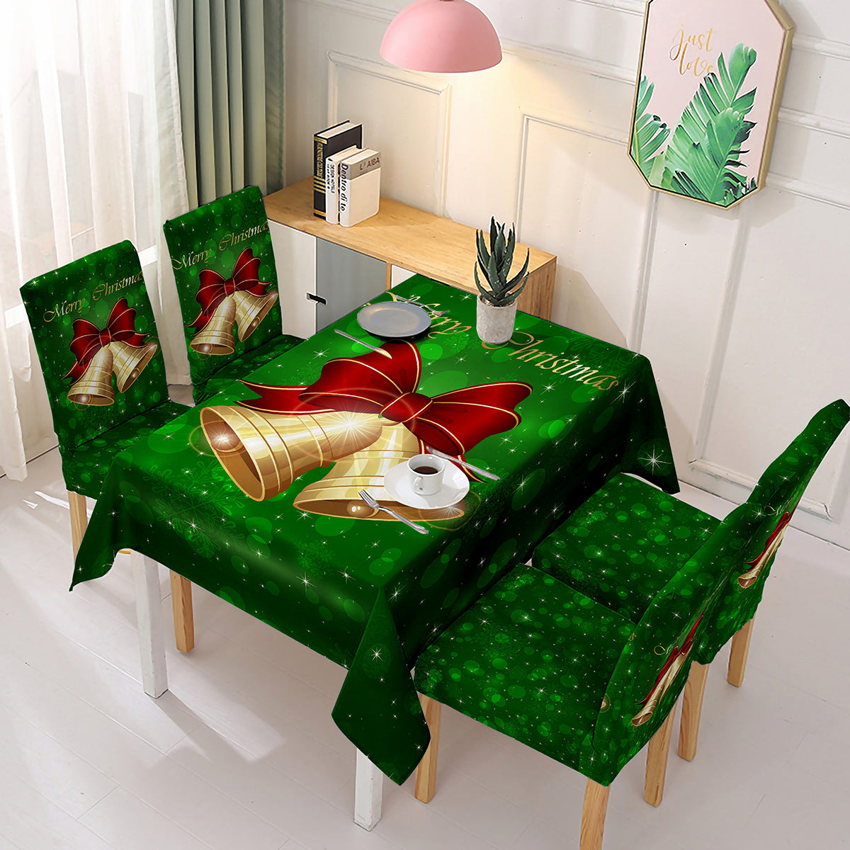 SOURCE Manufacturer Christmas Printed Tablecloth Chair Cover Jubilant Decoration Elastic One-Piece Chair Cover Absorbent Tablecloth