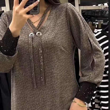 🔥【S-3XL】2024 Noua rochie de dama tricotata de toamna si iarna