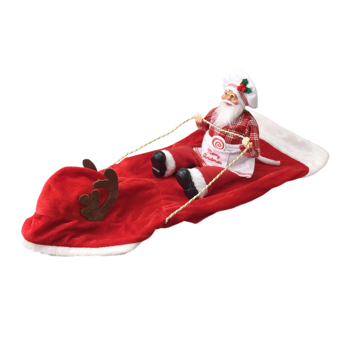 Pet Dog Christmas Costume Santa Claus a Hacking Outfit Christmas Pet Clothes Riding Deer Outfit Pet Christmas Product
