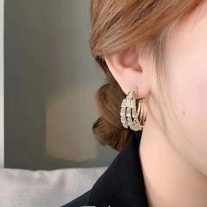 Cercei polivalenti din argint sterling cu cristale