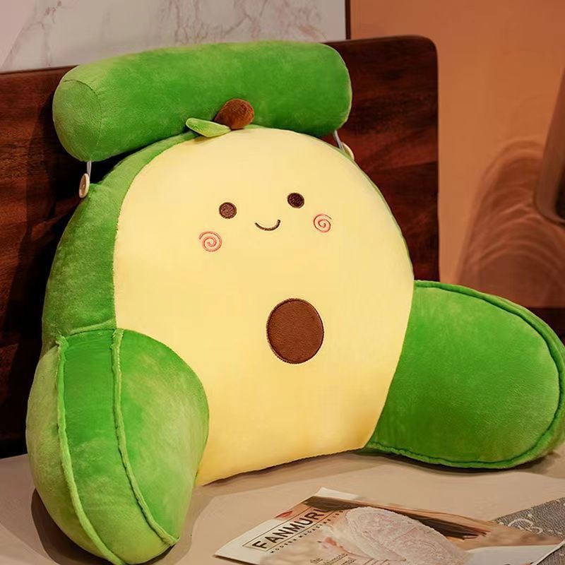 Lumbar Support Pillow Office Bed Head Cushion Soft Cover Big Backrest Sofa Dormitory Students Lumber Pad Pillow Cushion