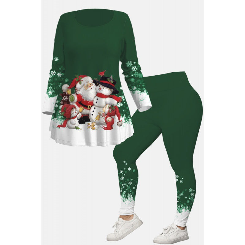 【L-4XL】Craciun lmprimare Creativ 3D Digital Ocazional Costum Loose Crew Gat pentru barbati sifemei