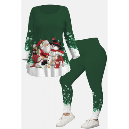 【L-4XL】Craciun lmprimare Creativ 3D Digital Ocazional Costum Loose Crew Gat pentru barbati sifemei