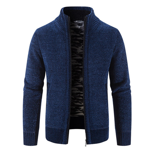 [M-3XL] 2023 nou pulover tricotat pentru bărbați plus jachetă cardigan caldă îngroșată de catifea