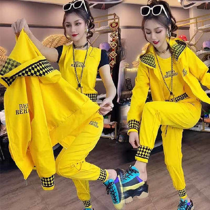 【Jacheta + vesta + pantaloni】Set de 3 piese costum sport casual de primăvară și toamnă 2023