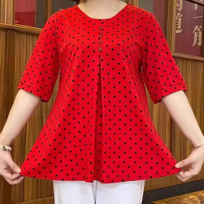 🌟【L-5XL】Top lung elegant, la modă plus mărime