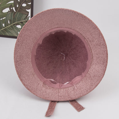 Hat for the Elderly Children's Mother Autumn and Winter Thin Middle-Aged and Elderly Grandma Bucket Hat Middle-Aged Waterproof Mink Fisherman Lady Hat