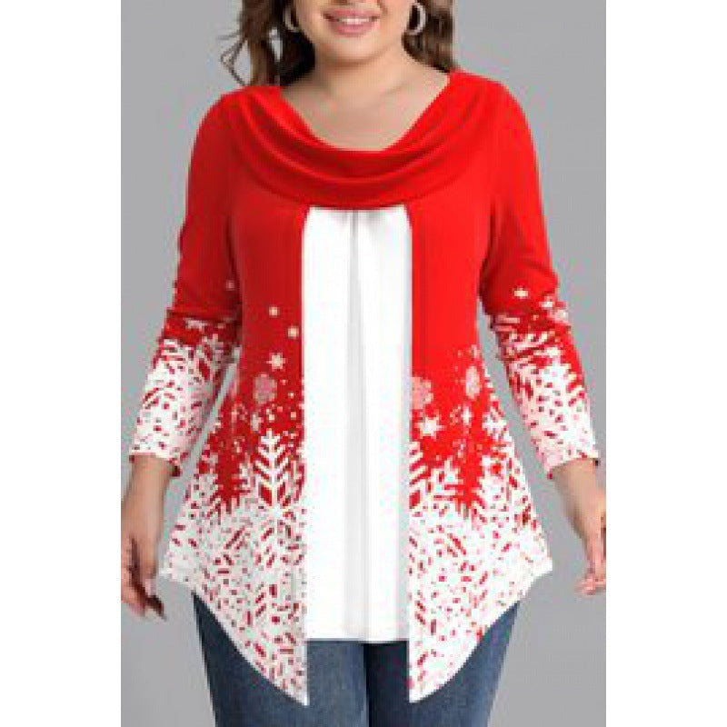 【L-4XL】Craciun lmprimare Creativ 3D Digital Ocazional Costum Loose Crew Gat pentru barbati sifemei