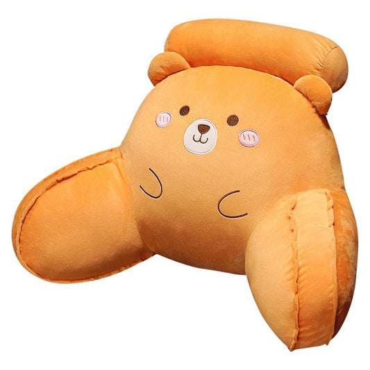 Lumbar Support Pillow Office Bed Head Cushion Soft Cover Big Backrest Sofa Dormitory Students Lumber Pad Pillow Cushion