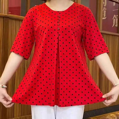 🌟【L-5XL】Top lung elegant, la modă plus mărime