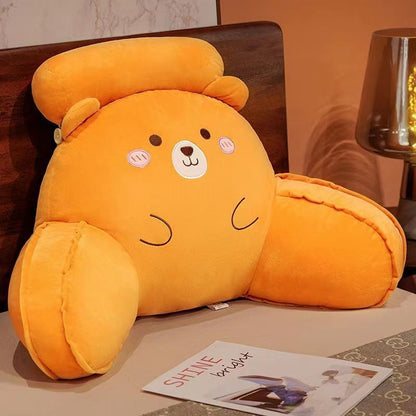 Lumbar Support Pillow Office Bed Head Cushion Soft Cover Big Backrest Sofa Dormitory Students Lumber Pad Pillow Cushion