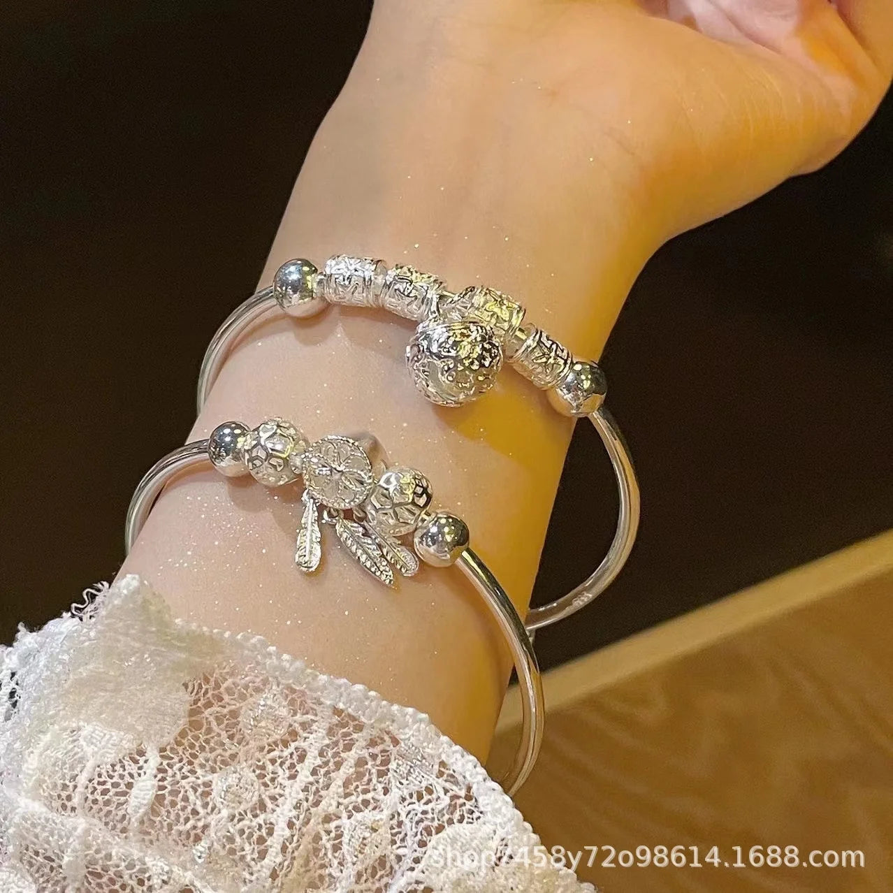 Dreamcatcher Bracelet S925 Silver Female All-Match Bracelet High Sense Simple Bracelet Student Jewelry Silver Jewelry New Birthday Gift