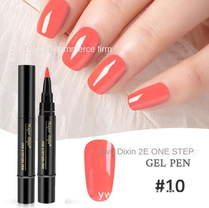 【4 piese 129 Lei】Pen oja cu gel pentru unghii 3 în 1 într-un pas