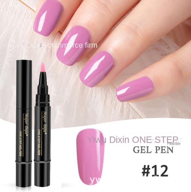 【4 piese 129 Lei】Pen oja cu gel pentru unghii 3 în 1 într-un pas