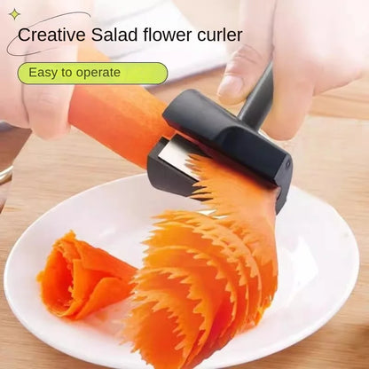 Aparat creț de fructe și legume Gadget de bucătărie Creative decojitor de legume --- Material din oțel inoxidabil 304