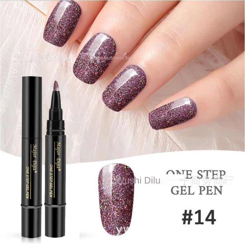 【4 piese 129 Lei】Pen oja cu gel pentru unghii 3 în 1 într-un pas