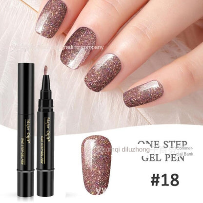 【4 piese 129 Lei】Pen oja cu gel pentru unghii 3 în 1 într-un pas
