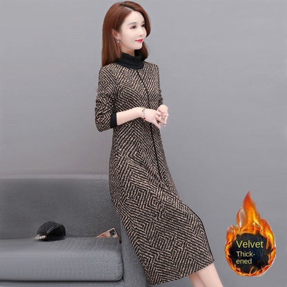 【L-5XL】Toamna și iarna noi rochii căptușite și îngroșate