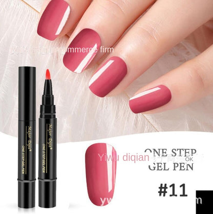 【4 piese 129 Lei】Pen oja cu gel pentru unghii 3 în 1 într-un pas