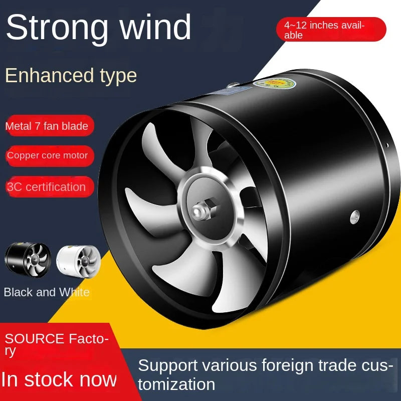 【Super aspirație】Ventilator de evacuare multifuncțional, puternic și silențios