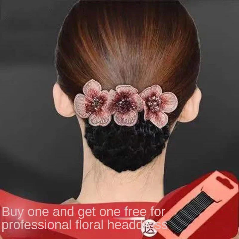 (Cumpărați 2 obțineți 2 gratuit) 4 bucăți 🌸 Removable Mesh Hand Embroidered Beaded Hair Clips