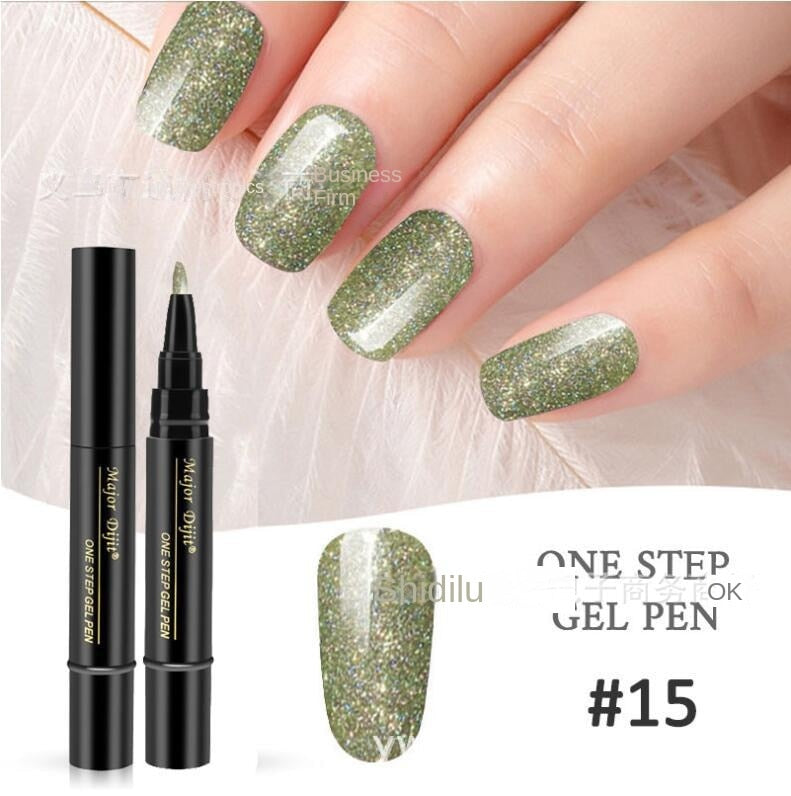 【4 piese 129 Lei】Pen oja cu gel pentru unghii 3 în 1 într-un pas