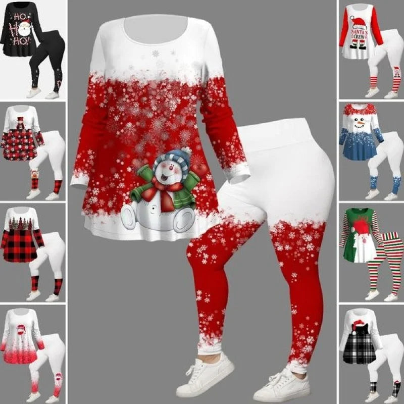 【L-4XL】Craciun lmprimare Creativ 3D Digital Ocazional Costum Loose Crew Gat pentru barbati sifemei